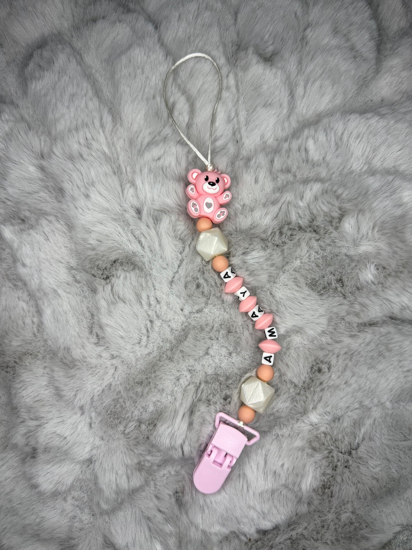 Attache lolette avec nom + déco