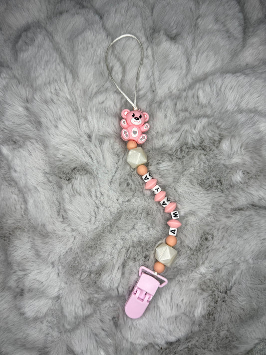 Attache lolette avec nom + déco